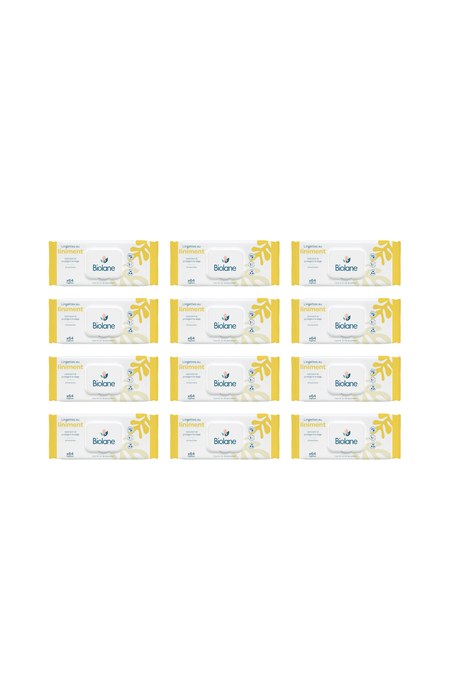 Lingettes au liniment - Corps - Bébé - 12 x 64 unités