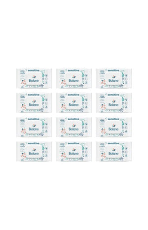 Lingettes sensitive - Visage & mains - Bébé - 12 x 55 unités