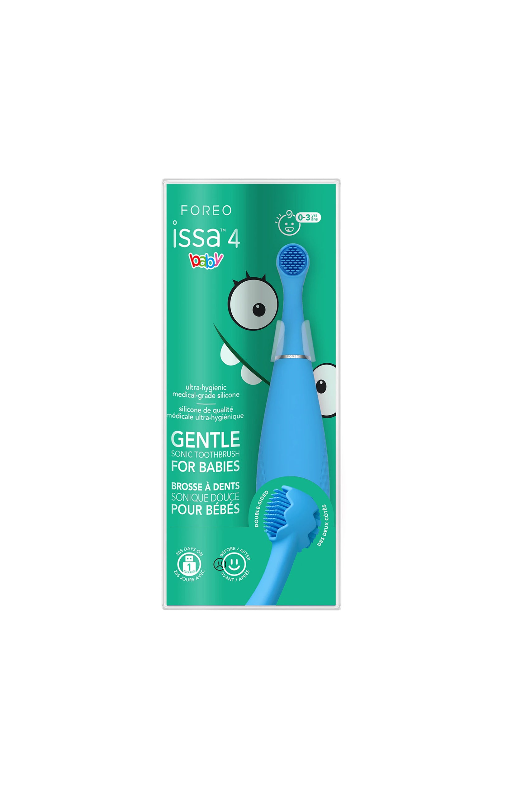 ISSA™ Baby - Brosse à dents sonique - Enfants de 0 à 4 ans - Bleu