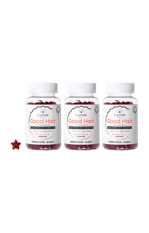 Gummies force des cheveux - Good Hair Women - Fruits rouges - 3 mois