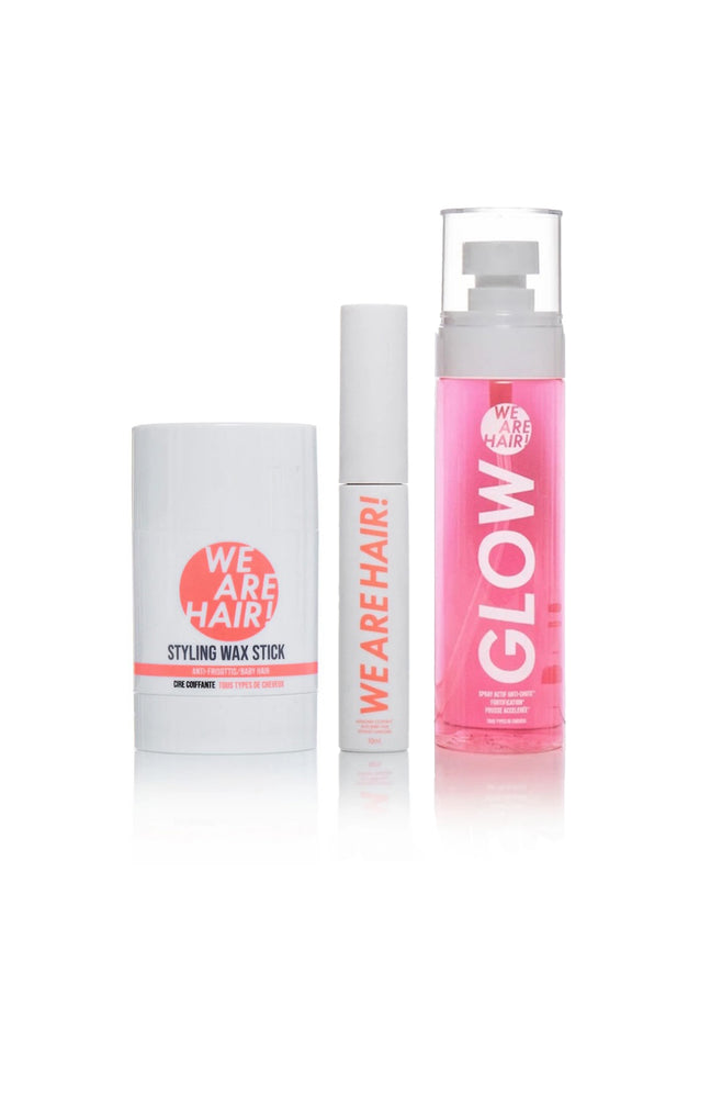 Sérum Glow, Wax Stick & Mascara lissant anti-baby hair et sourcils - 3 produits