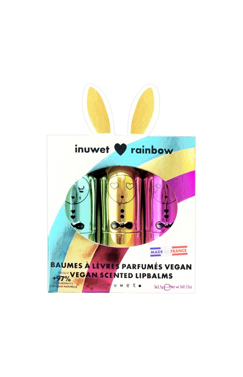 Coffret de baumes à lèvres - Rainbow Metal -  Cheesecake, Cupcake & Milkshake