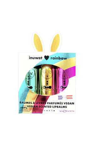 Coffret de baumes à lèvres - Rainbow Metal -  Cheesecake, Cupcake & Milkshake