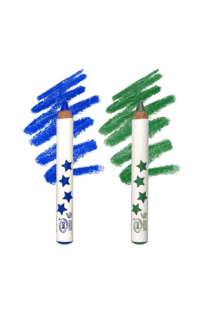 Coffret de crayons à maquillage - Heroboy - Vert & bleu