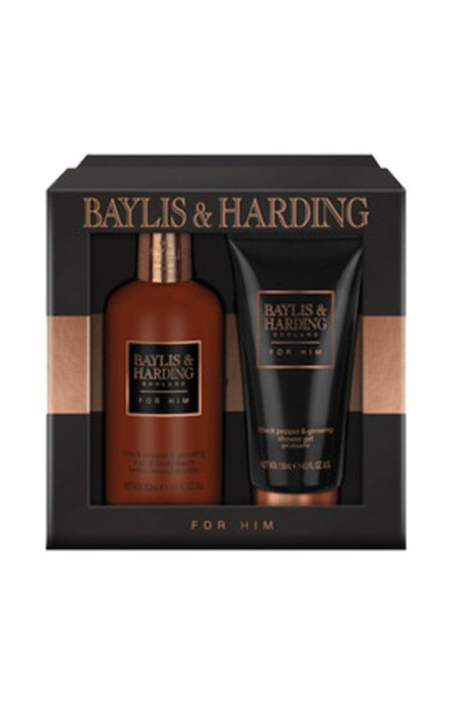 Coffret de soins - Poivre noir & ginseng - Corps & cheveux - Homme - 2 soins