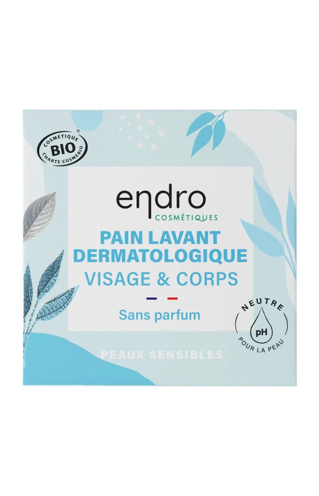 Pain lavant dermatologique bio - Sans parfum - Visage & corps - 2 x 85 ml