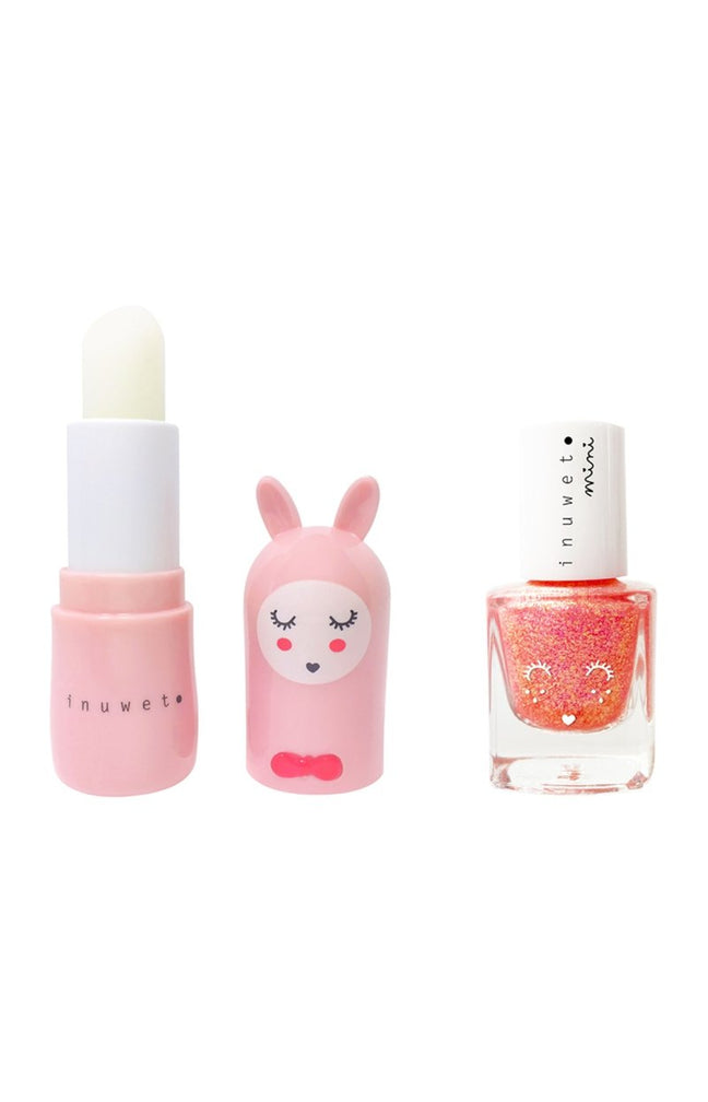 Coffret de baume à lèvres et vernis - Fraise