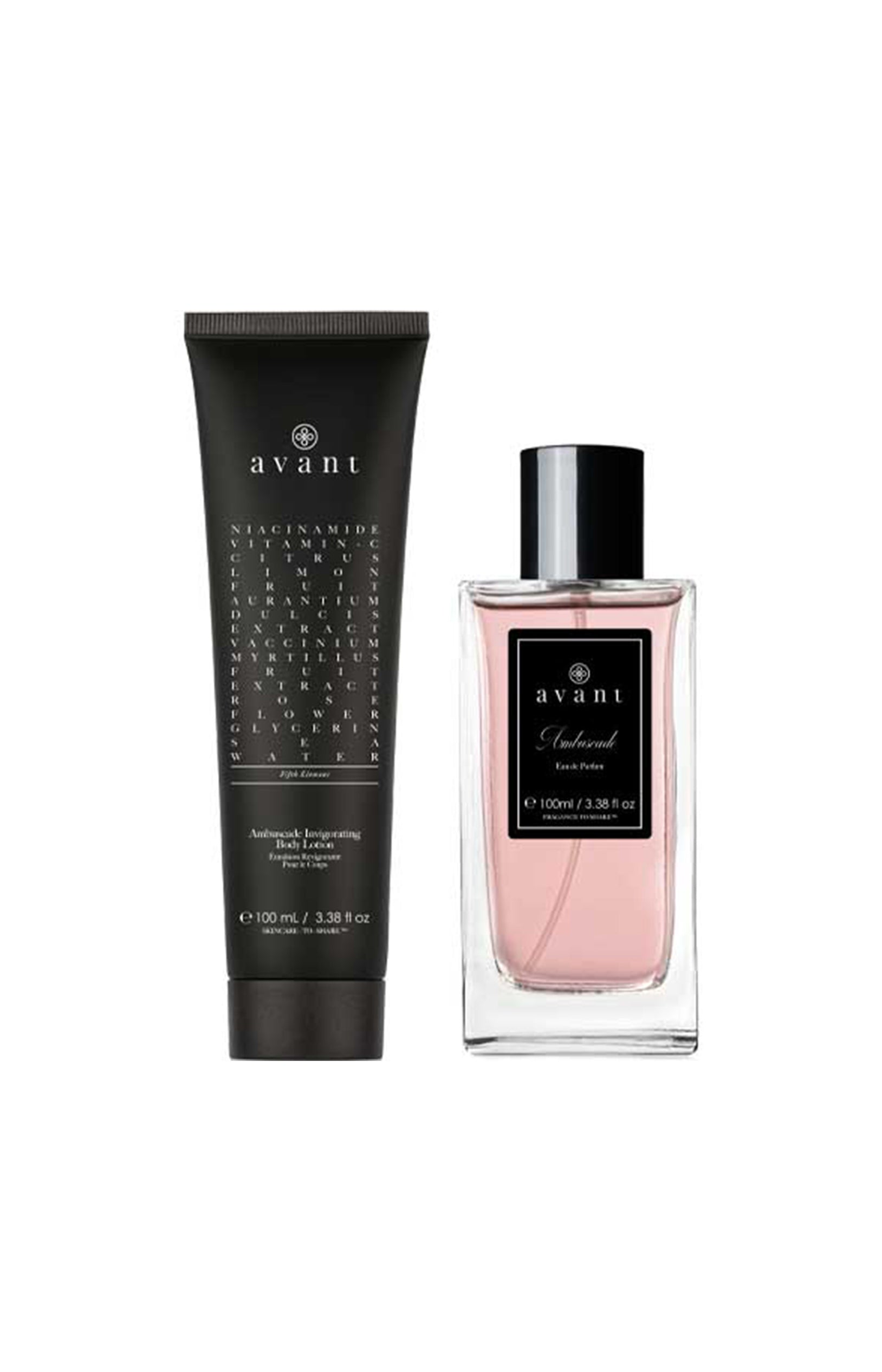 Coffret parfum & crème corps - Ambuscade - Fruité épicé - 2 x 100 ml