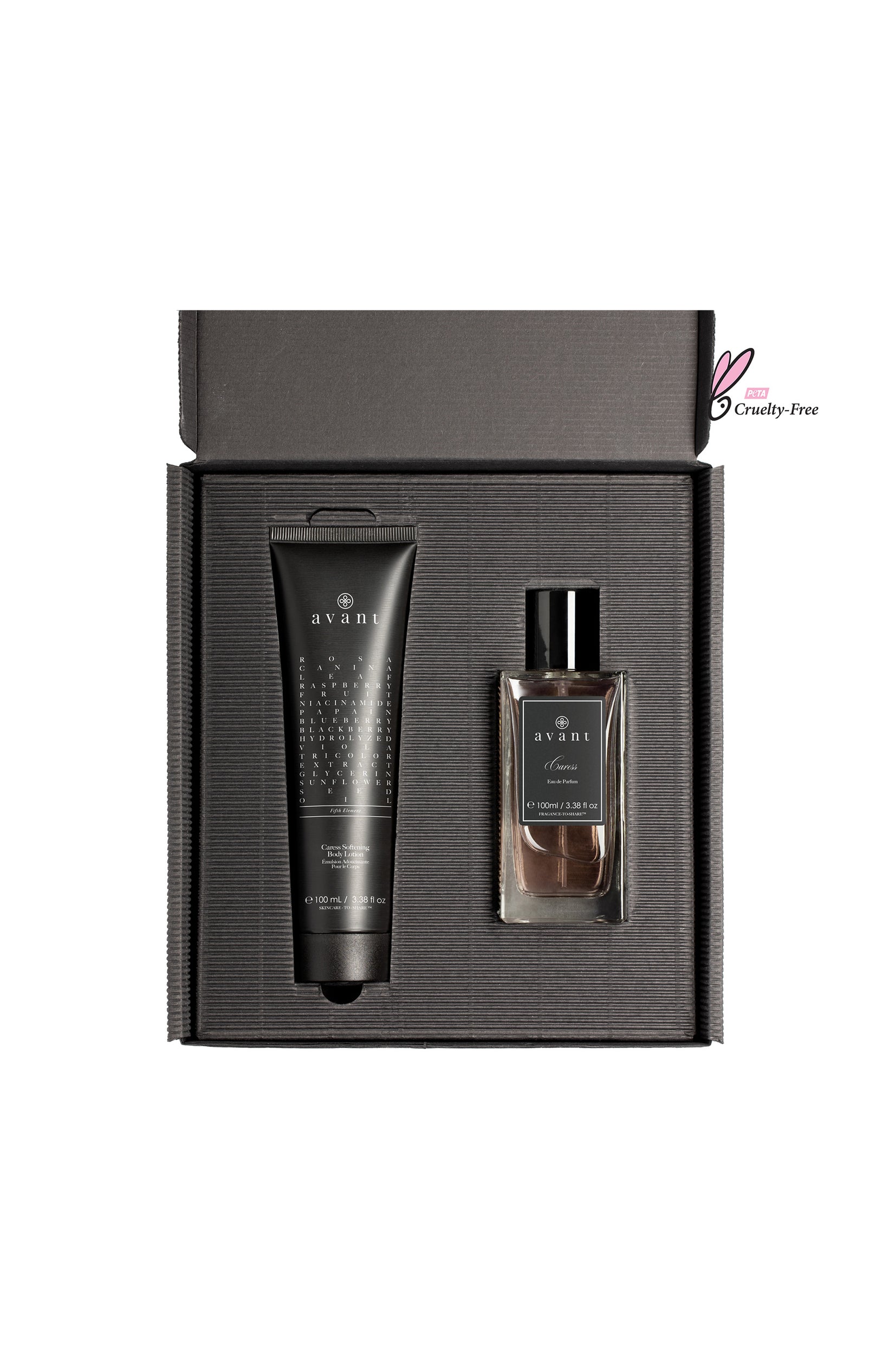 Coffret parfum & crème corps - Caresse - Florale - 2 x 100 ml