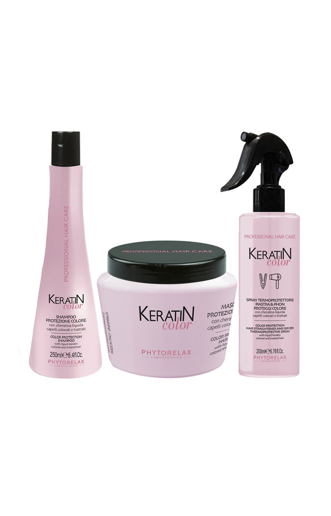 Routine protectrice de couleur - Keratin Color - Cheveux colorés