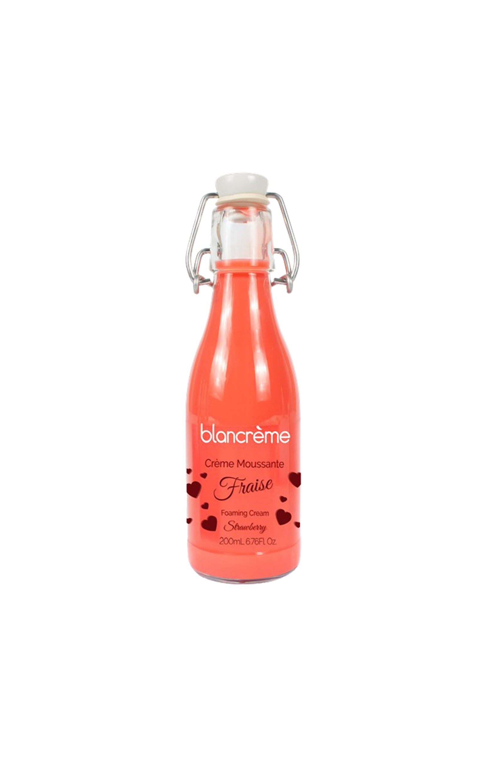 Crème moussante - Saint Valentin - Fraise - 200 ml