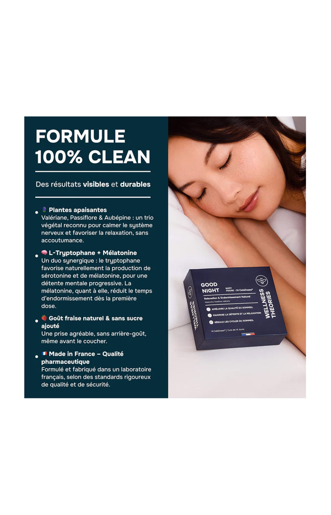 Cure sommeil - Good Night - Goût fraise - 14 jours