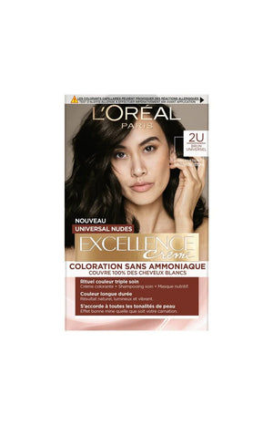 Colorations permanentes - Excellence crème - 2U Brun universel x 2