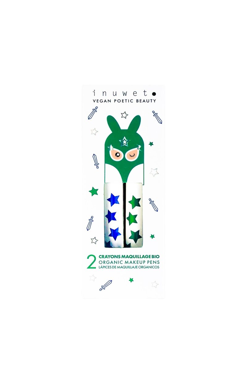 Coffret de crayons à maquillage - Heroboy - Vert & bleu