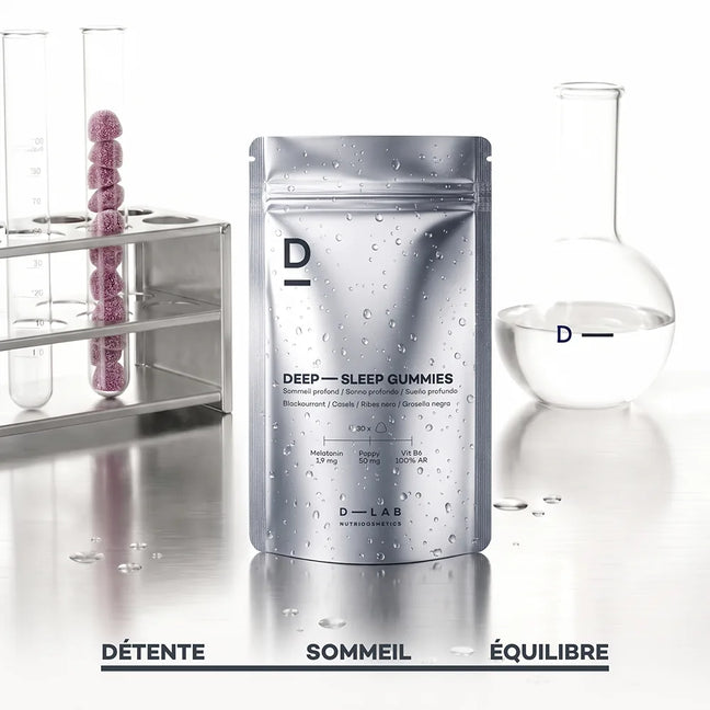 D-LAB Deep Sleep Gummies format Doypack - actions et bienfaits