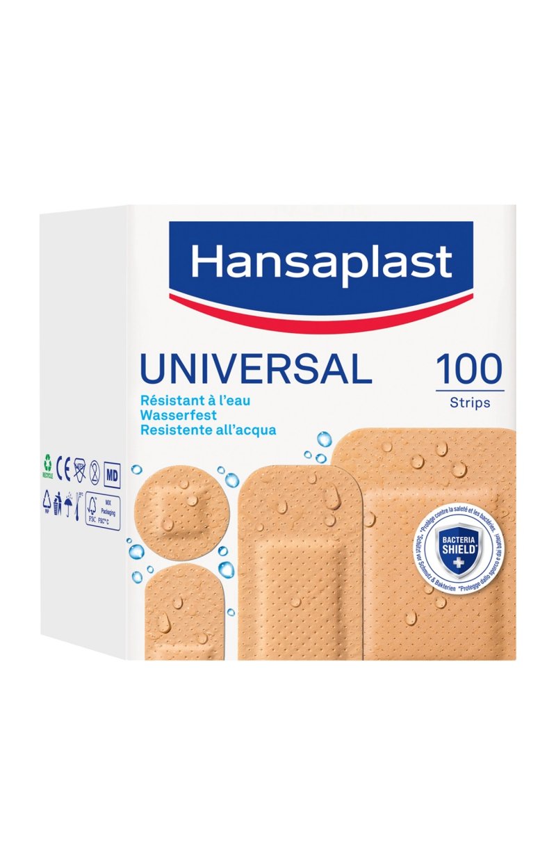 Pansements waterproof - Universal - 100 unités