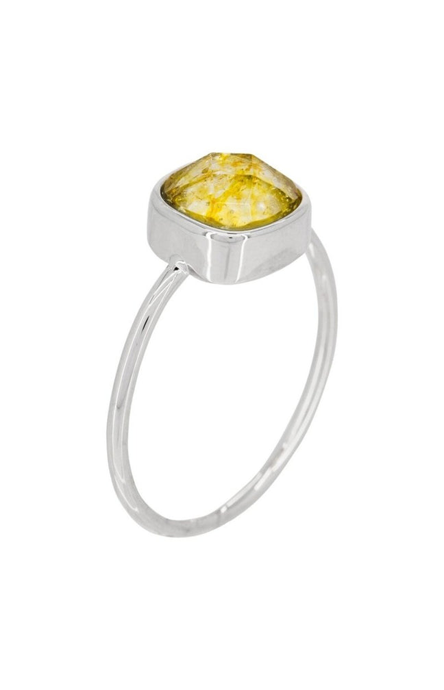 Bague Ella - Laiton & topaze