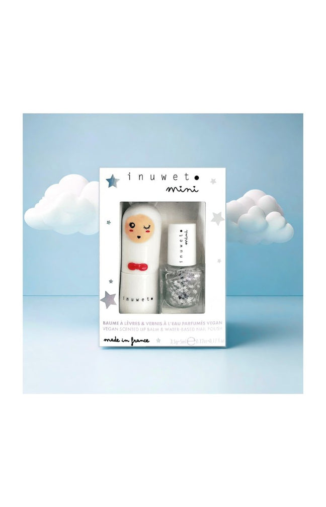 Baume à lèvres & vernis - Duo White - Enfant