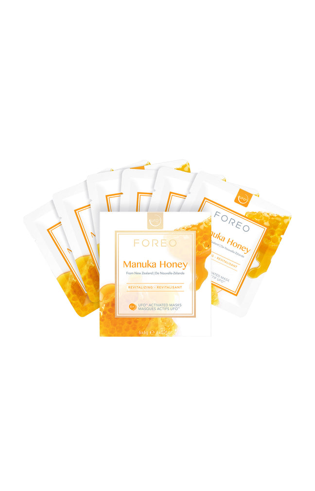 Masques actifs revitalisants UFO™ - Miel de Manuka - Peaux sèches & matures - 6 unités