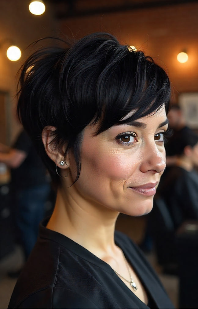 Shampooing, coupe et brushing, cheveux courts