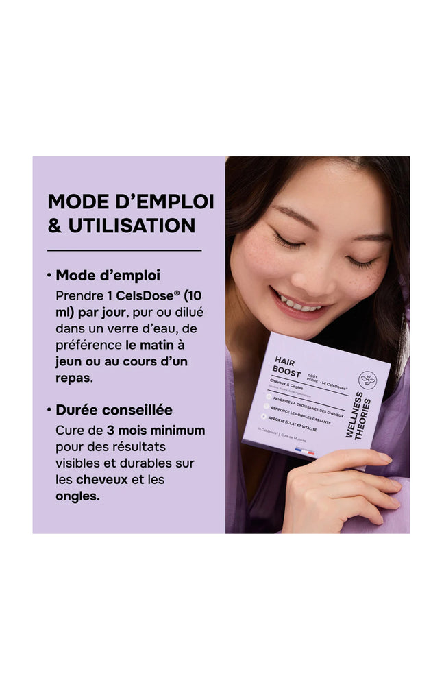 Cure croissance cheveux & ongles - Hair Boost - Goût Pêche - 14 jours