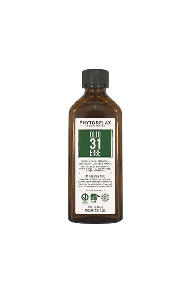 Huile multi-usages bio - Huile 31 herbes - Visage, corps & cheveux - 100 ml