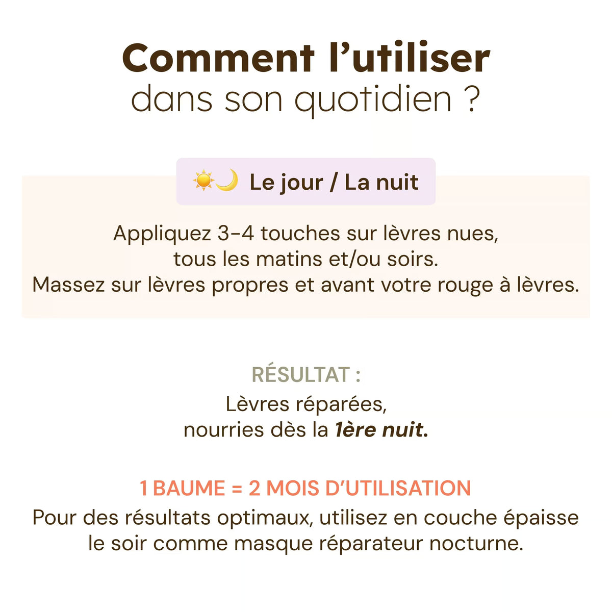 Baume Masque Nourrissant pour lèvres