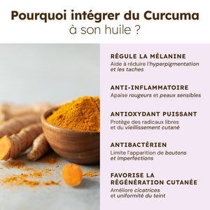 Huile Visage Nourrissante au Curcuma