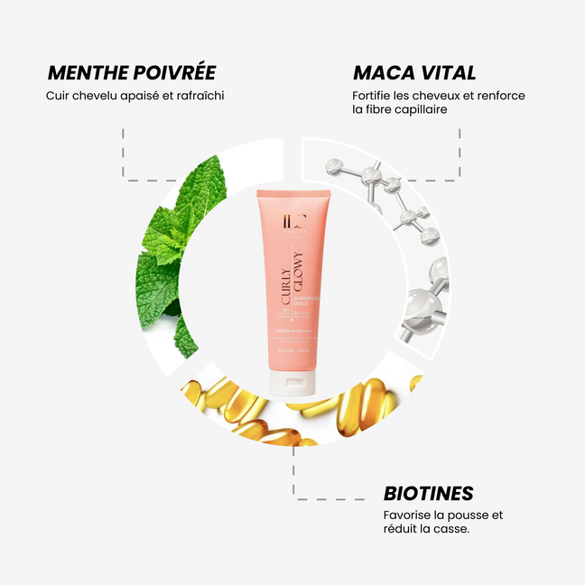 Shampoing Fortifiant cheveux - Biotine, Maca Vital