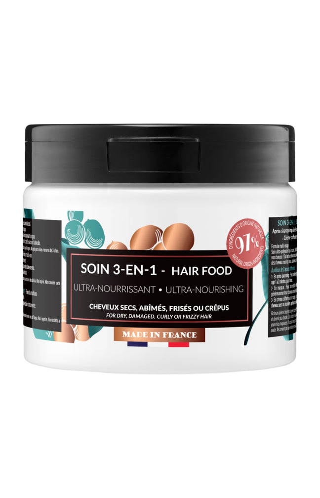 Soin 3-en-1 nourrissant & démêlant - Glycérine, karité & huile d'argan bio - Cheveux secs, abîmés ou crépus - 400 ml