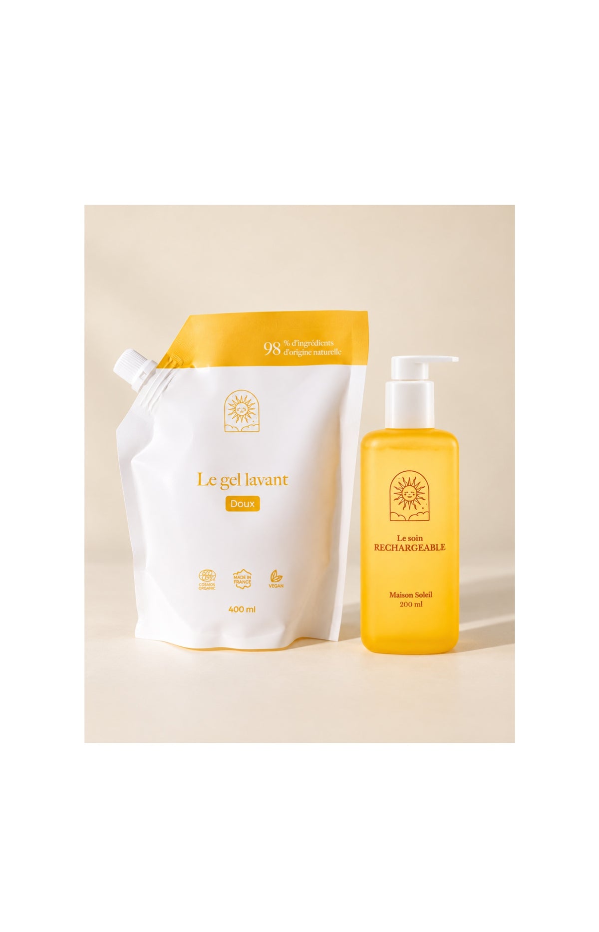 Gel lavant doux bio & recharge