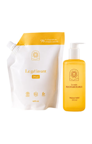 Gel lavant doux bio & recharge