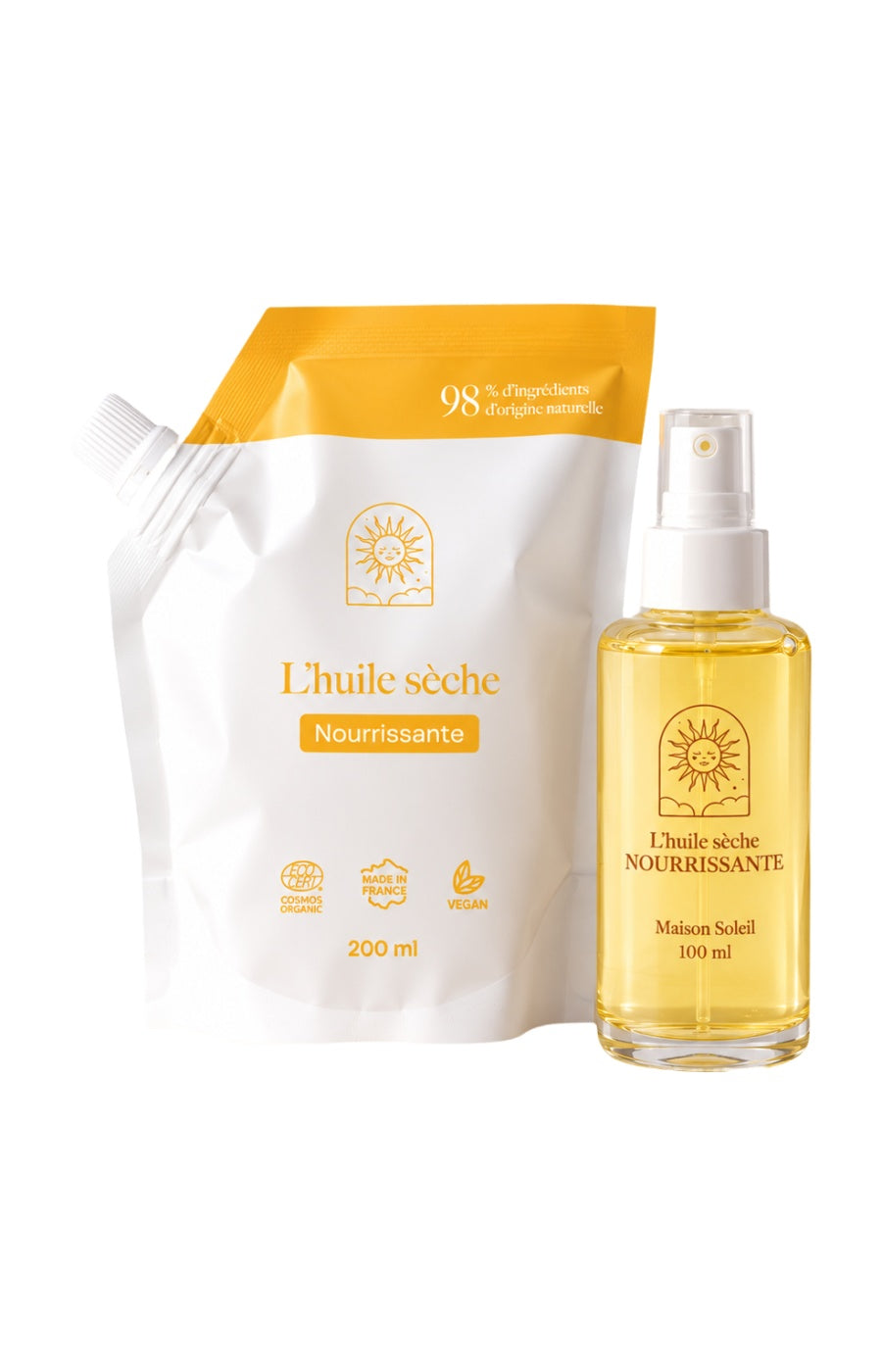 Huile sèche nourrissante bio & recharge