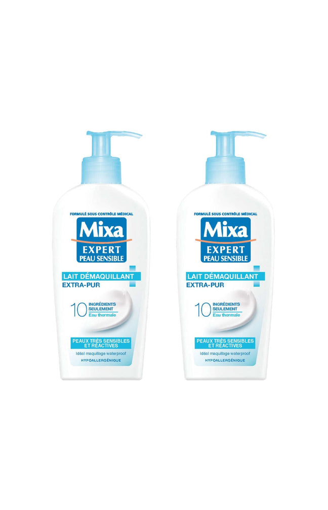 Laits démaquillants apaisants - Extra-pur - Peaux sensibles & réactives - 2 x 200 ml