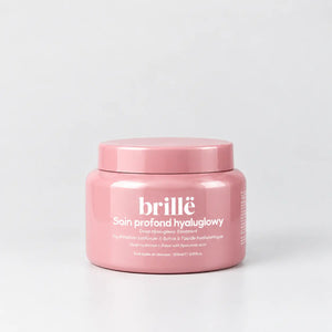 Masque hydratant Hyaluglowy BRILLË, pot rose