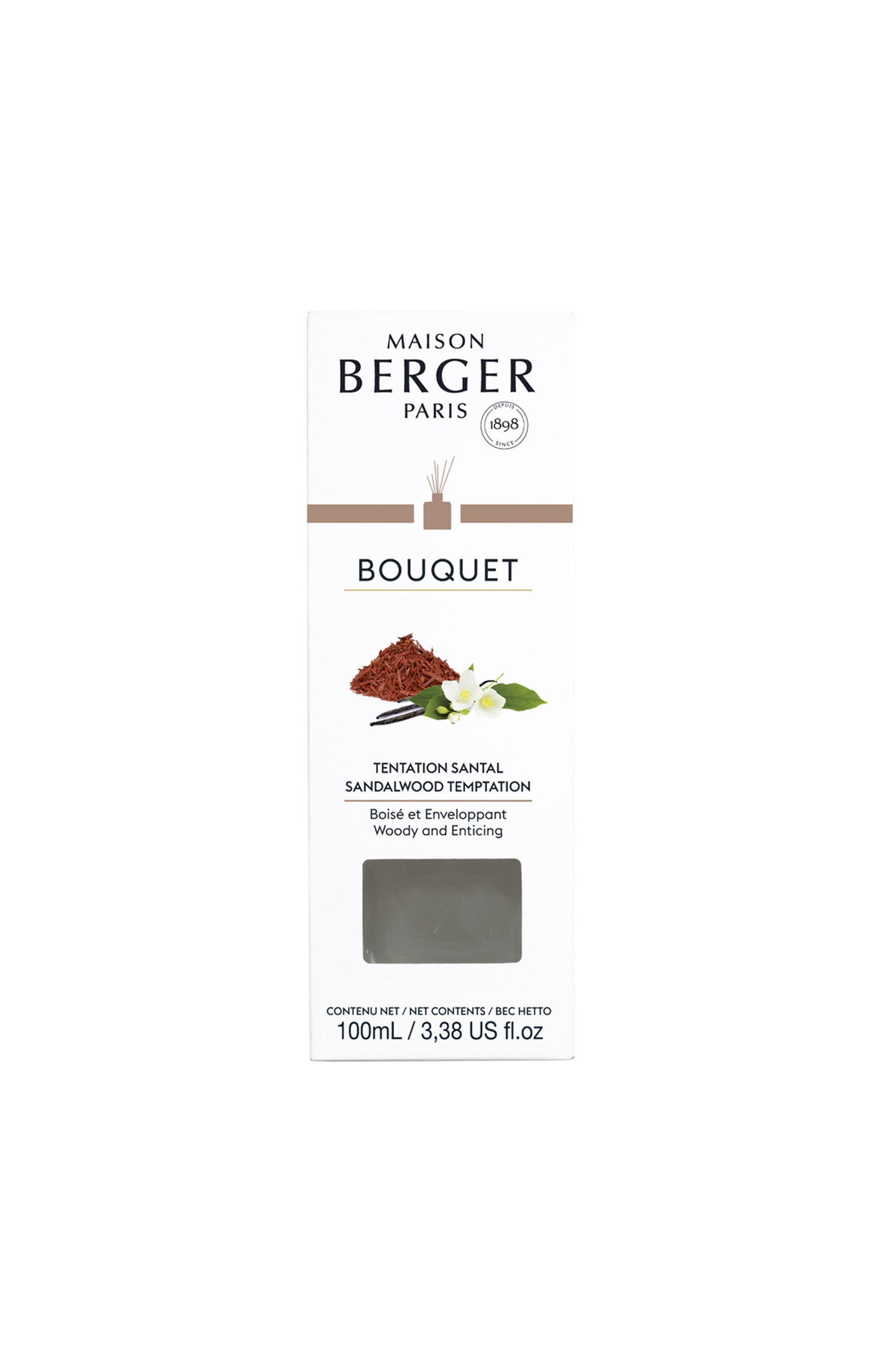 Bouquet parfumé - Tentation Santal - Boisé - 90 ml