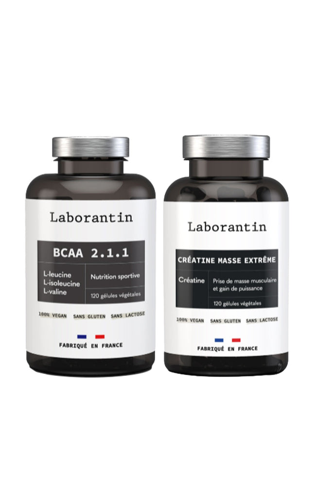 Pack musculation - BCAA 2.1.1 & créatine - 2 produits