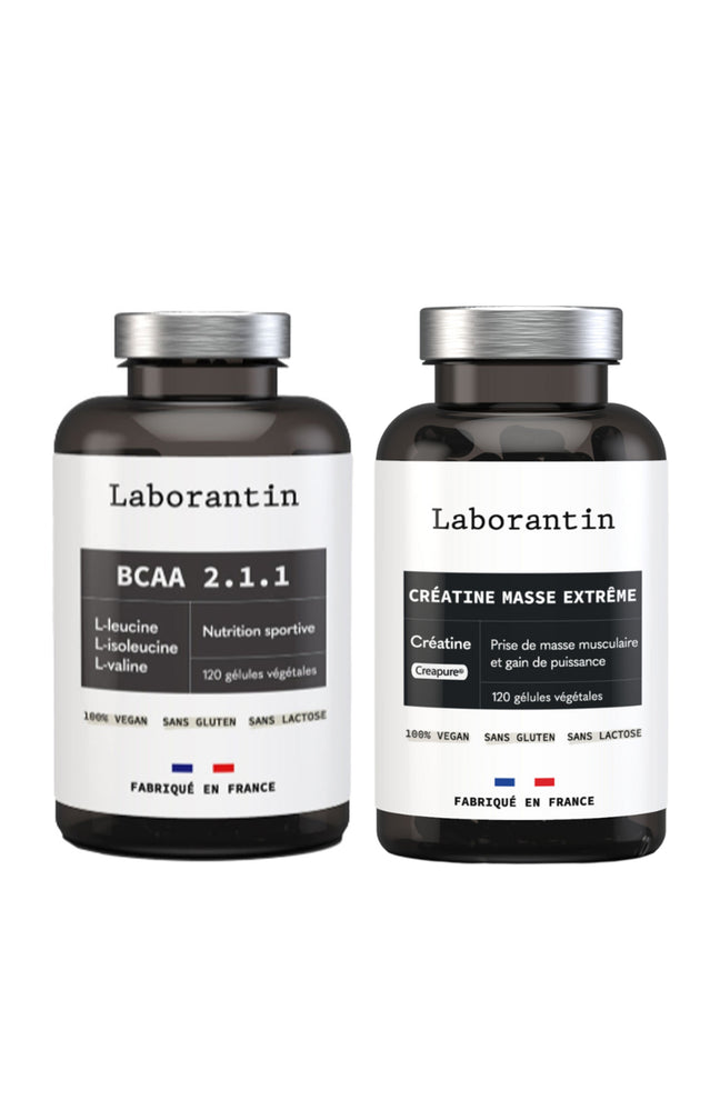 Pack musculation - BCAA 2.1.1 & créatine - 2 produits