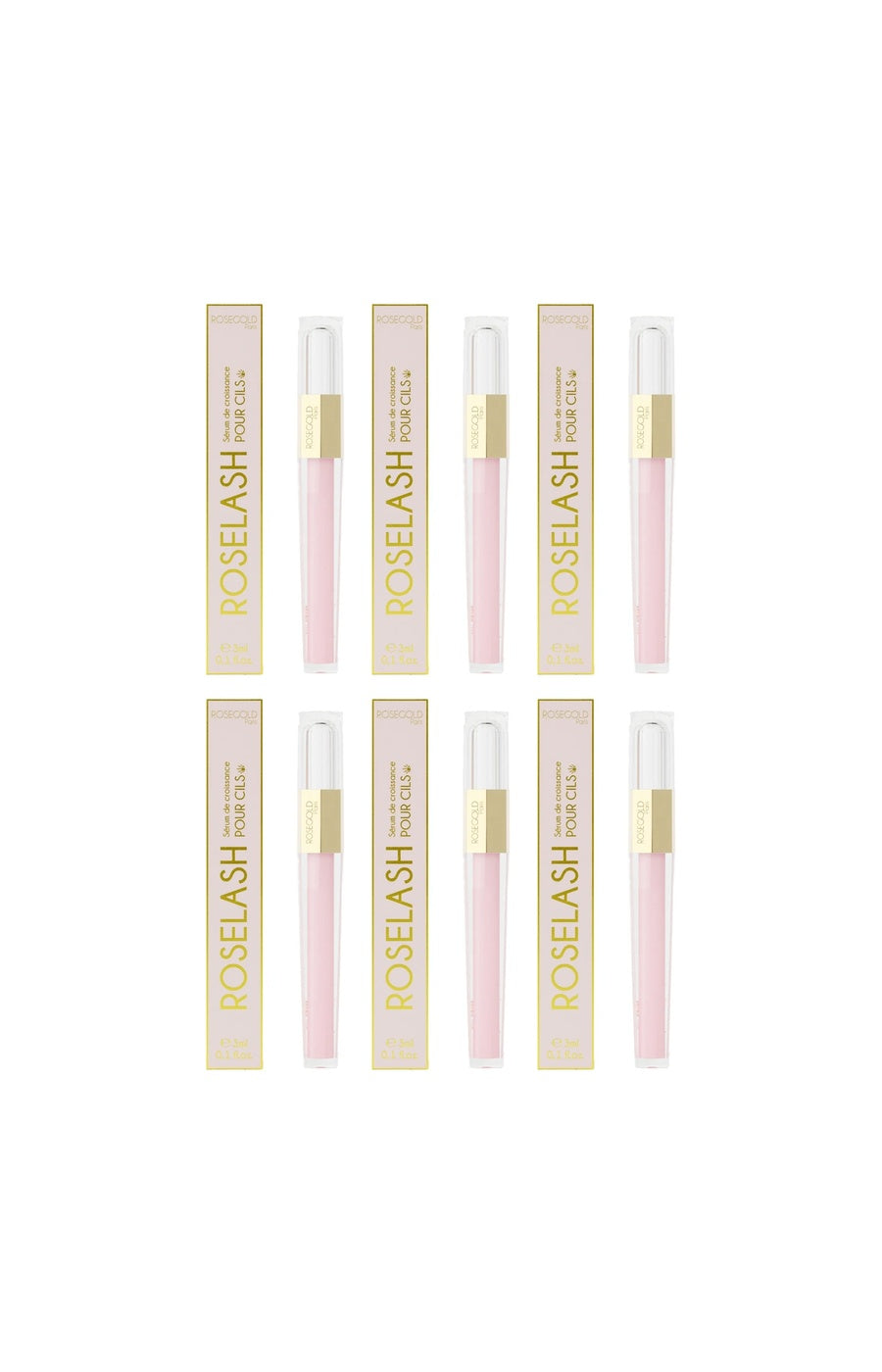 Sérum de croissance - Cils - Roselash - 6 x 3 ml