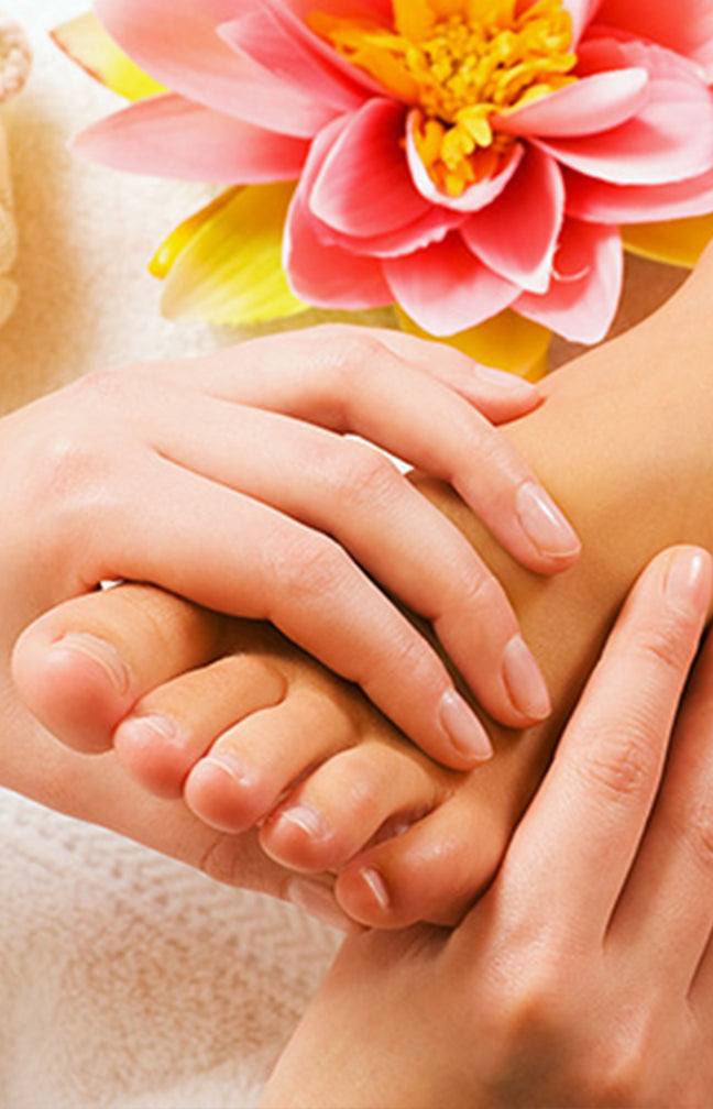 Massage aux huiles chaudes & réflexologie plantaire en duo