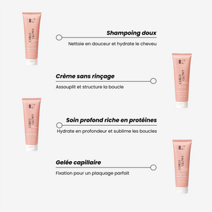 Routine cheveux bouclés