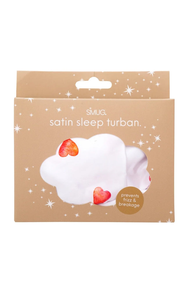 Turban nuit satin - Loveheart