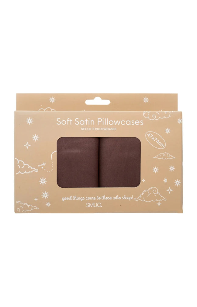 Taies d'oreiller satin - Mocha - 2 unités