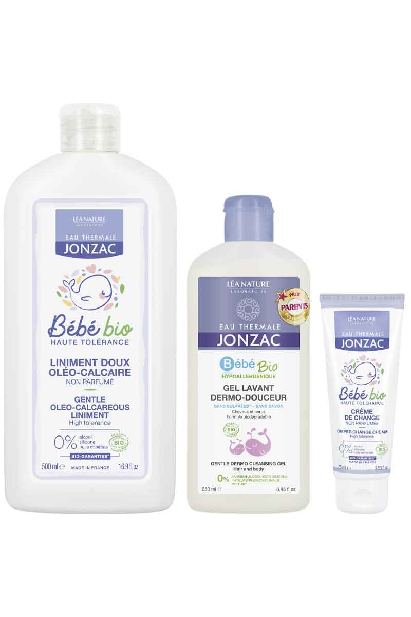 Routine douceur bio - Gel lavant, crème & liniment - Bébé - 3 produits