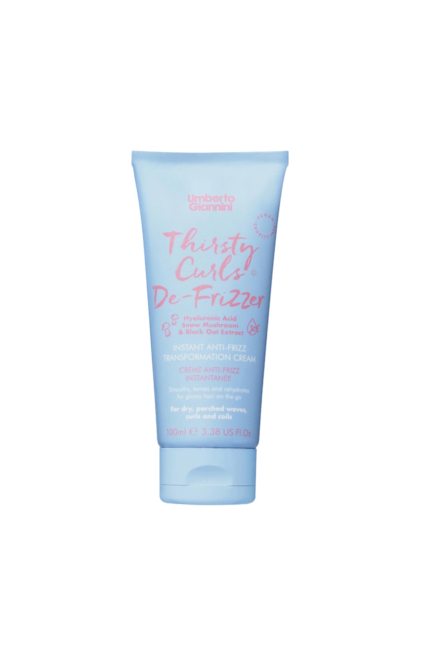 Crème anti frisottis - Acide hyaluronique - Cheveux bouclés très secs - 100 ml